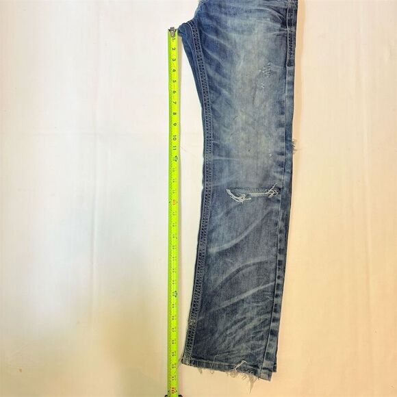 American Fighter Men's Distressed Denim Jeans Blue Size 29R - Picture 14 of 16